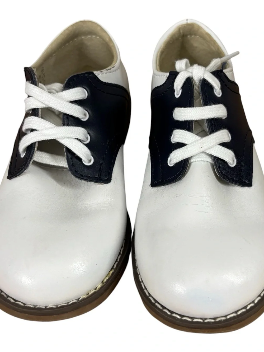 Footmates Cheer 8401 Saddle Shoes Navy & White Toddler Unisex 9.5 M